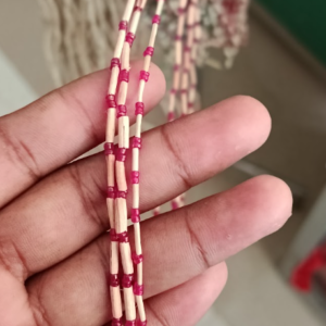 লাল পুতির তুলসী মালা